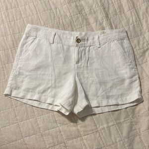 NWT Lilly Pulitzer Women's White Linen Shorts